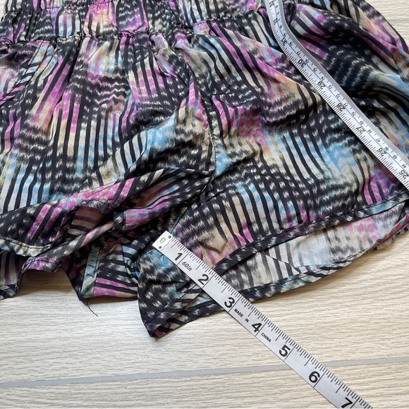 FREE PEOPLE The Way Home Printed Shell High Waisted Lines Running Shorts Size M - Picture 12 of 12
